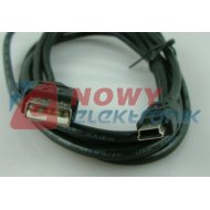 Kabel USB Wt.A-miniUSB 5p. 1,2- -1.5m  FotoCanon