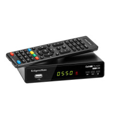 Tuner TV naz. DVB-T2 H.265 HEVC KM0550C Kruger&Matz DVB-T,USB,HDMI-RTV SAT DVB-T