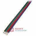 Przewód RGB 4x0,35 do Taśm LED BLACK/RED/GREEN/BLUE 4-żył kabel