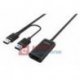 Kabel USB 2.0 Wt/Gn 10m Aktywny ze wzmacniaczem UNITEK Y-278 Standard