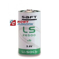 Bateria LS 26500    SAFT litowa STD 3,6V 7,7Ah R14 (bez końcówek)-Baterie