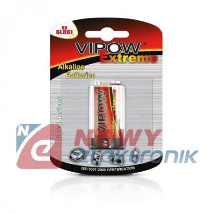 Bateria 6LR6 VIPOW EXTREME 9V alkaliczna