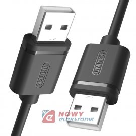 Kabel USB 2.0 Wt.A/Wt.A  1,5m wersja HQ UNITEK Y-C442GBK