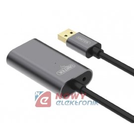 Kabel USB 2.0 Wt/Gn 5m Aktywny Przedłużacz ze wzmacniaczem UNITEK Y-271