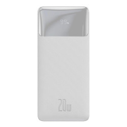 POWERBANK BASEUS 20000mAh 20W 2xUSB, USB-C, Biały PPBD050302-Akumulatory i Ładowarki