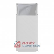POWERBANK BASEUS 30000mAh 15W 2xUSB-A, USB-C, Biały PPBD050202