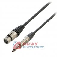 Kabel Jack 6,3 Wt.-Gn. XLR 3m DMXJ210L3 ROXTONE mono/mikrofonowy