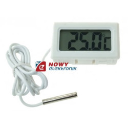 Termometr panelowy LCD W biały -50°C do 100°C-Dom i Ogród