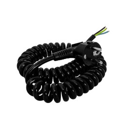 Kabel spiralny 3x1,5mm 3m Przewód sieciowy zasilający-Elektryka