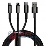 Kabel USB/iphone+microUSB+USB-C BASEUS 3w1 1,5m