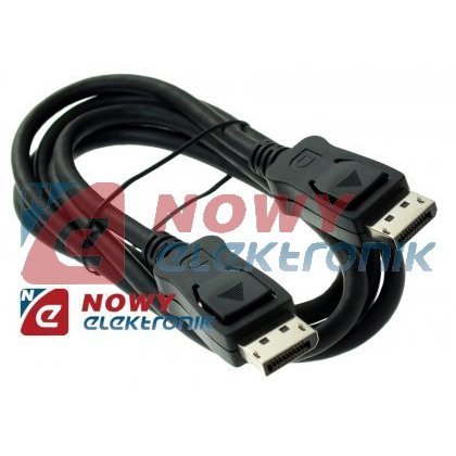 Kabel Displayport M/M 2,5m VITALCO, Wtyk-Wtyk