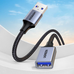 Kabel USB 3.0 Wt.A/Gn.A  0,5m UGREEN, Przedłużacz USB US115-Kable i Przyłącza RTV i PC