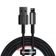Kabel USB-Lightning Iphone 2m Baseus 2,4A Czarny oplot, premium