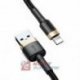 Kabel USB - Iphone BASEUS 2m Lightning 1,5A Czarno-Złoty