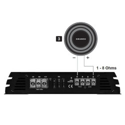 Wzmacniacz samoch. Crunch 2200 | GPX-2200.1 Jednokanałowy, RMS Max 1100W-CAR AUDIO-VIDEO