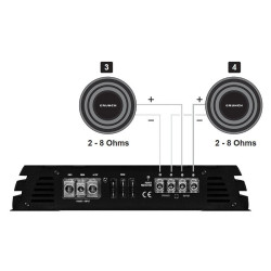 Wzmacniacz samoch. Crunch 2200 | GPX-2200.1 Jednokanałowy, RMS Max 1100W-CAR AUDIO-VIDEO