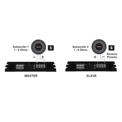 Wzmacniacz samoch. Crunch 2200 | GPX-2200.1 Jednokanałowy, RMS Max 1100W-CAR AUDIO-VIDEO