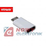 Przejście USB C-gn/mikro USB-wt Adapter VITALCO