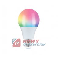 Żarówka LED E27 10W RGB-W TUYA WiFi Smart, Multikolor + Biały, 230V
