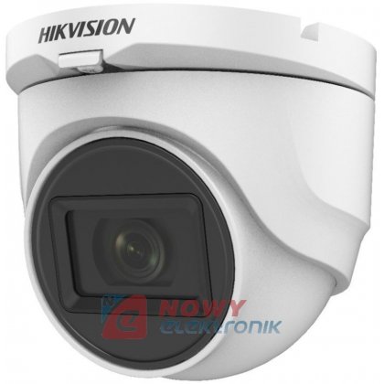 Kamera HD-UNI. DS-2CE76H0T-ITMFS 5MPX 4w1 40m 2,8mm biała kopułka 5in1 IP67 HIKVISION