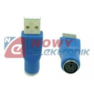 Przejście Wtyk USB/Gniazdo PS2 Adapter USB - PS2