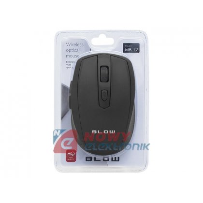 Mysz BLOW bezp. MB-12 czarna bezprzewodowa USB Bluetooth