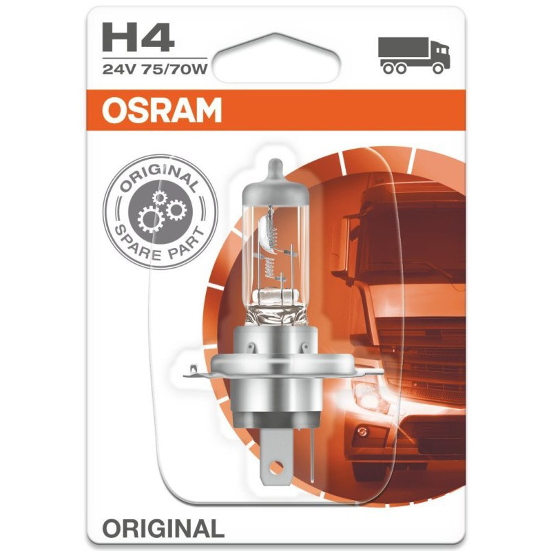 Żarówka H4 24V 75/70W OSRAM P43t-Oświetlenie