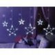 Kurtyna świetlna LED Gwiazdki dekoracyjna, zimna biała, 138LED
