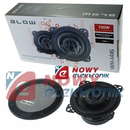 Głośnik BLOW WH-1416 4" 100W kpl samoch. 2-drożny  10cm