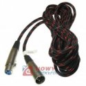 Kabel mikrofonowy XLR 10m Wt/Gn Wtyk-Gniazdo
