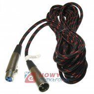 Kabel mikrofonowy XLR 10m Wt/Gn Wtyk-Gniazdo