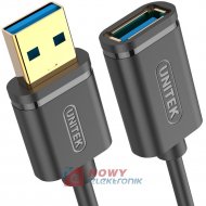 Kabel USB 3.0 Wt.A/Gn.A  2m UNITEK Y-C459GBK, Przedłużacz USB