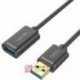 Kabel USB 3.0 Wt.A/Gn.A  2m UNITEK Y-C459GBK, Przedłużacz USB