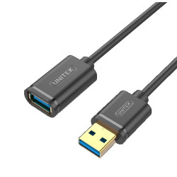 Kabel USB 3.0 Wt.A/Gn.A  1,5m UNITEK Y-C458GBK, Przedłużacz USB-Telefony i Smartfony