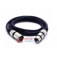 Kabel mikrofonowy XLR 1,5m Wt/Gn --30454 Wtyk-Gniazdo, VITALCO MK06