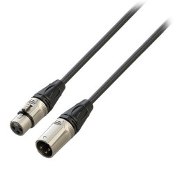 Kabel Mikrofonowy XLR 3m Wt/Wt Wtyk-Wtyk, ROXTONE-Naglosnienie i Estrada