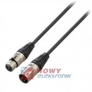 Kabel Mikrofonowy XLR 3m Wt/Wt Wtyk-Wtyk, ROXTONE