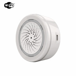Syrena alarmowa TUYA WIFI  + LED + czujnik temperatury i wilgotności ALARM-Elektryka