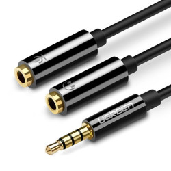 Kabel Jack 3,5 Wtyk na 2xGniazdo Mikrofon + Słuchawki, UGREEN AV141 HQ-Kable i Przyłącza RTV i PC