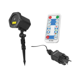 Projektor ogrodowy laserowy LTC Pilot, IP65, Zasilacz-Efekty Dyskotekowe