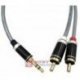 Kabel Jack 3,5st - 2xRCA 1,5m VITALCO JKR52 HQ