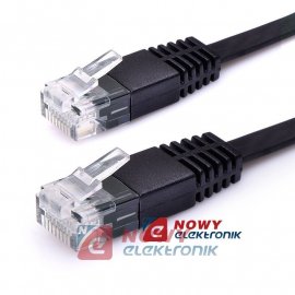 Kabel LAN Kat.6 UTP 3m Czarny