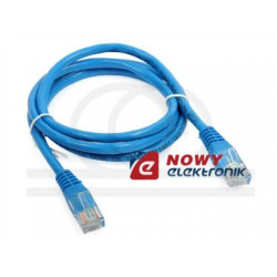 Kabel LAN Kat.6 UTP 0,5m Blue Niebieski-Kable i Przyłącza RTV i PC