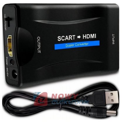 Konwerter sygnału EURO/HDMI Wej.SCART - Wyj.HDMI Wersja bez zasilacza
