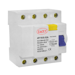 Wyłącznik 4P 40A/30mA| różnicowo -prądowy, różnicówka DLF364-40 ZeXt-Elektryka