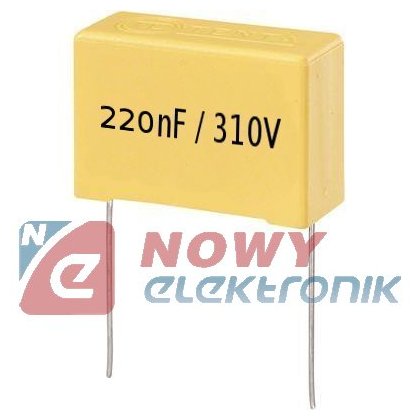 Kond. MKP X2 220nF/275VAC (310V) 0.22K