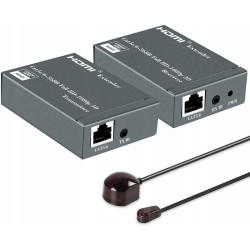Przedłużacz HDMI LAN do 60m RJ45 Z przedłużaczem pilota, Extender-Kable i Przyłącza RTV i PC