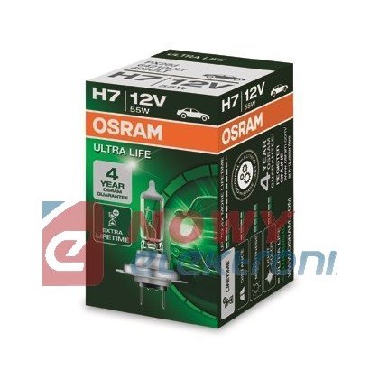 Żarówka H7 12V 55W OSRAM Ultra Life, podwyższona trwałość
