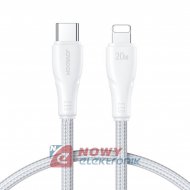 Kabel USB-C - Lightning 1,2m 20W JAYROOM, Biały, Surpass Series S-CL020A1