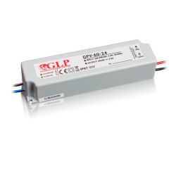 Zasilacz ZI LED 24V/2.5A 60W IP67 plastik GPV-60-24 hermetyczny-Zasilacze i Transformatory